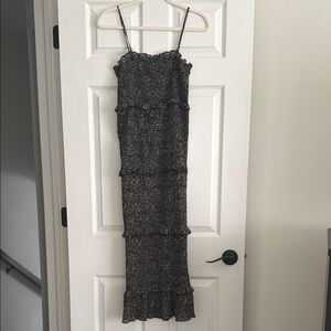 Chic Black and White Maxi Dress